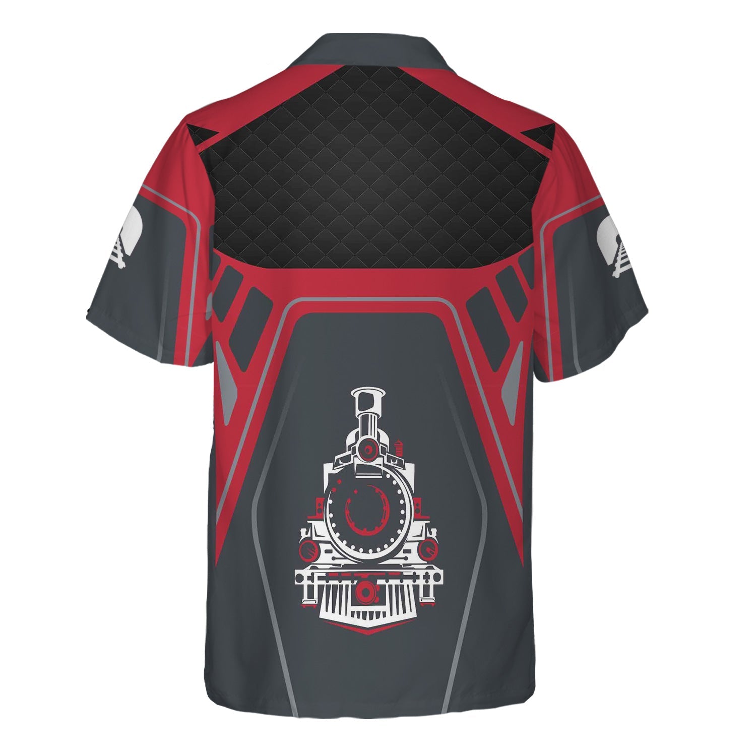 Railspirit Personalized Canadian Pacific Kansas City Hawaiian Shirt Steam Locomotive Engine Graphic CPKC Train Shirt All Over Print