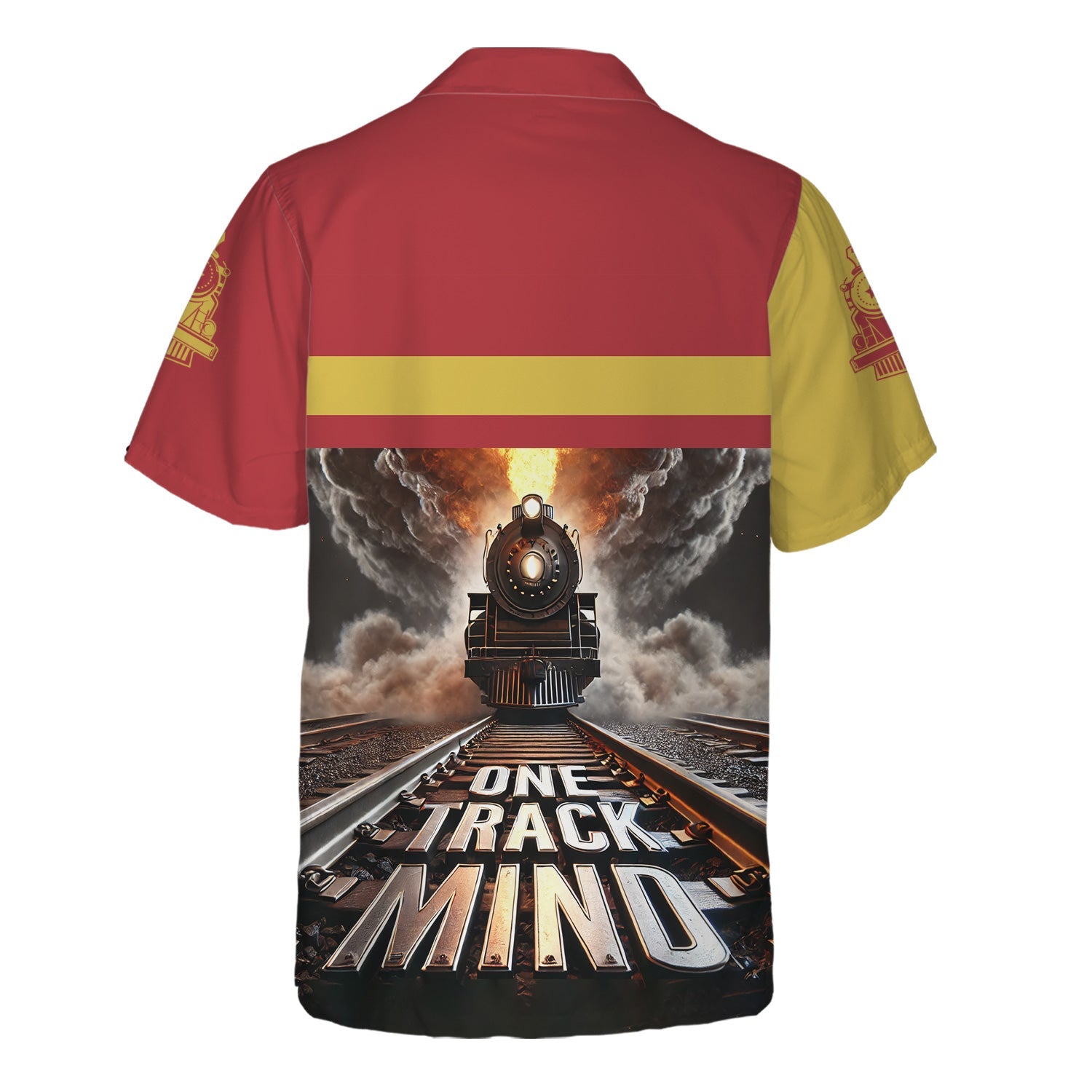 Railspirit Personalized Florida East Coast Railway Hawaiian Shirt One Track Mind Train Printed Shirt