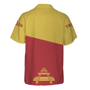 Railspirit Personalized Florida East Coast Railway Hawaiian Shirt One Track Mind Unisex Train Shirt Gift Idea For Train Lover