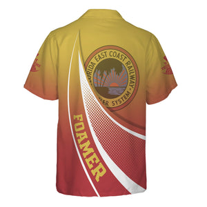 Railspirit Personalized Florida East Coast Railway Hawaiian Shirt Railway-Themed Style Shirt Gift Idea For Trainspotter