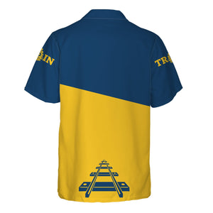 Railspirit Personalized Alaska Railroad Hawaiian Shirt One Track Mind Unisex Train Shirt Gift Idea For Train Lover