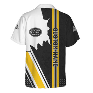 Railspirit Personalized New York Central Railroad Hawaiian Shirt All Over Printed Unisex Shirt