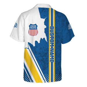 Railspirit Personalized Union Pacific Railroad Hawaiian Shirt Big Boy All Over Printed Unisex Shirt