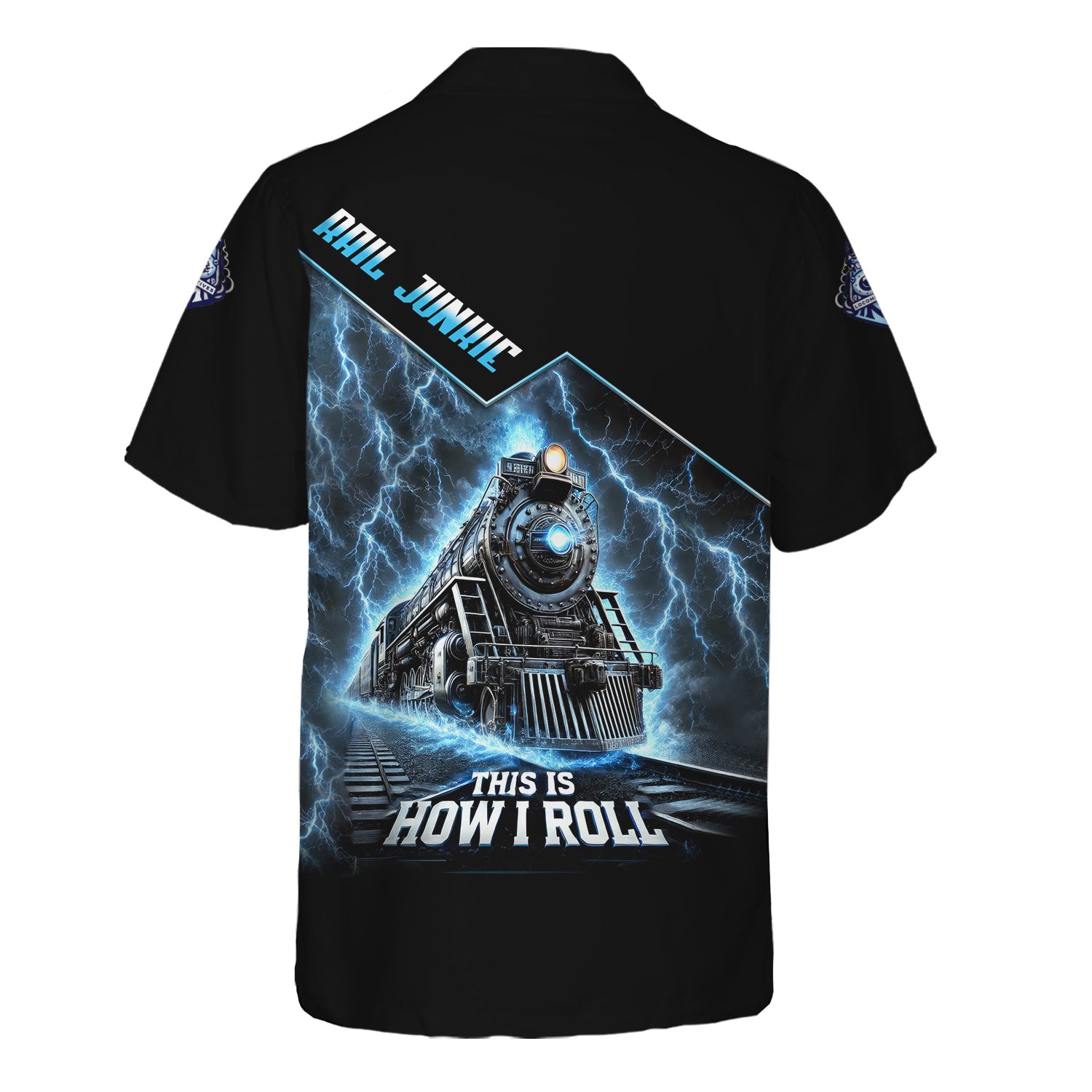 Railspirit Personalized Train Hawaiian Shirt This Is How I Roll Thunder Style Shirt Gift Idea For Rail Junkie