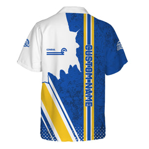 Railspirit Personalized Conrail Railroad Hawaiian Shirt All Over Printed Unisex Shirt