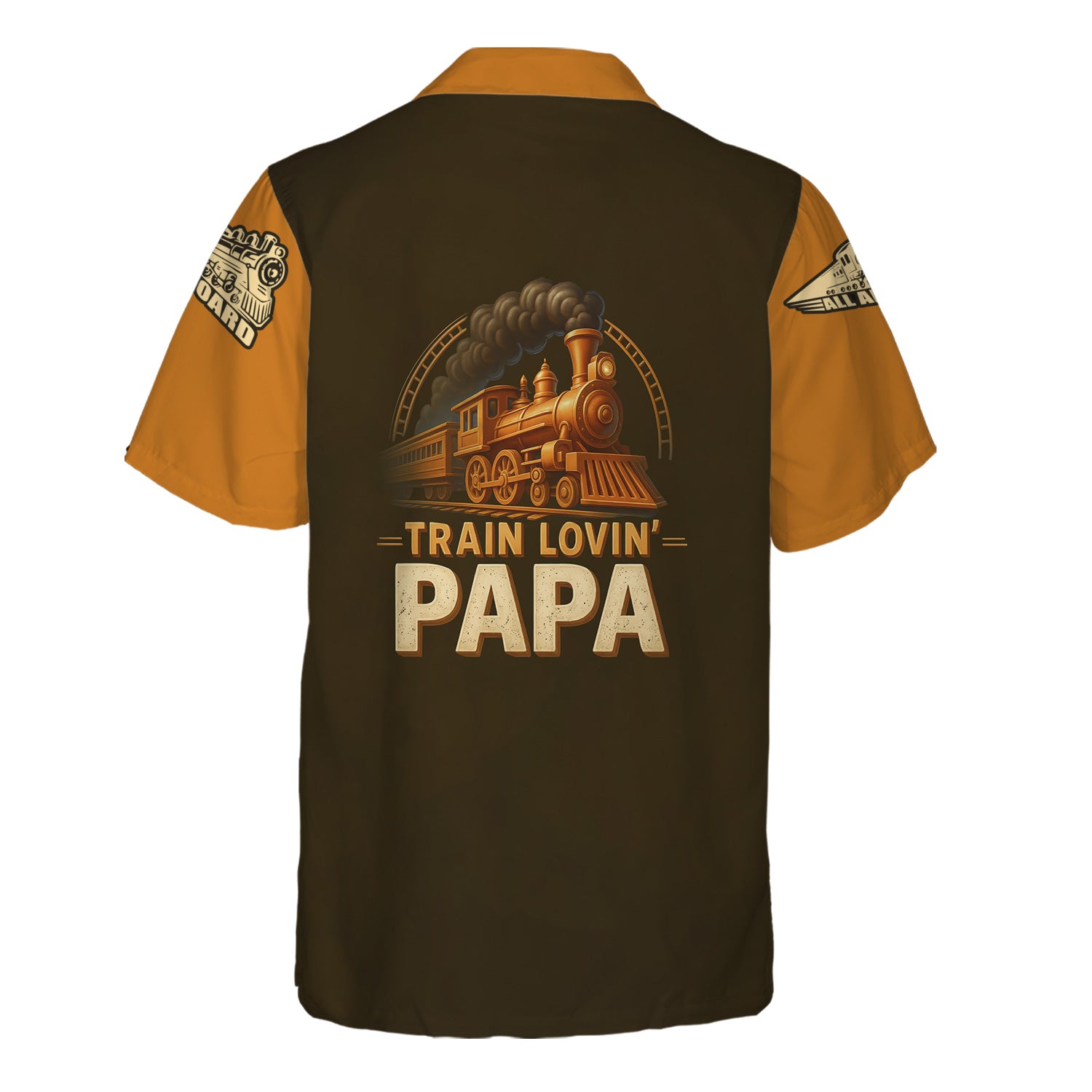 Railspirit Personalized Hawaiian Shirt Father And Son Railway Buddies For Life Shirt Gift Idea For Train Lover