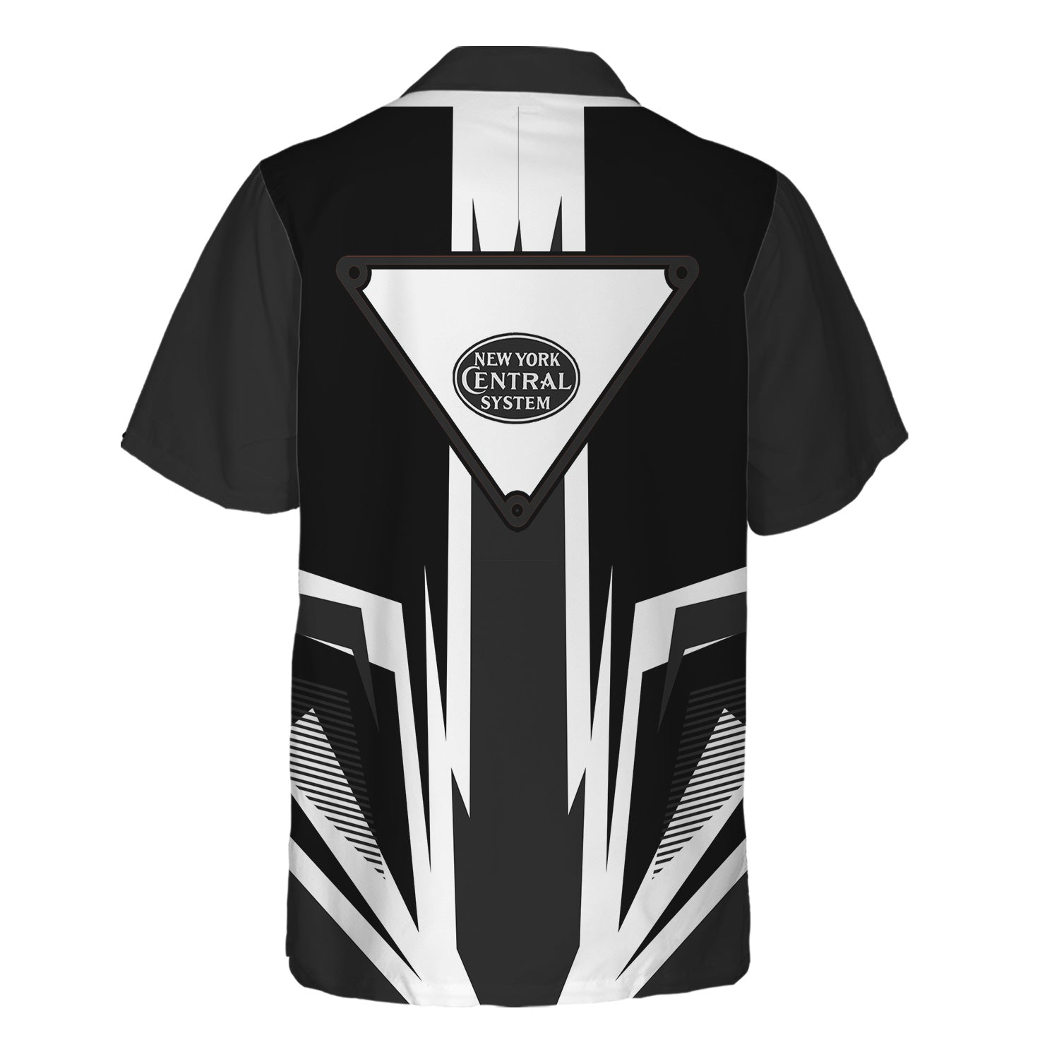 Railspirit New York Central Railroad Hawaiian Shirt Bold Graphic Style All Over Printed Shirt