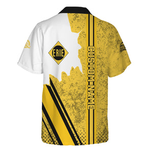 Railspirit Personalized Erie Railroad Hawaiian Shirt All Over Printed Unisex Shirt