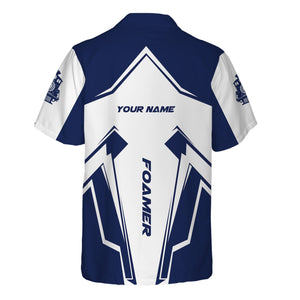 Railspirit Personalized Baltimore and Ohio Railroad Hawaiian Shirt Railway Trainspotter Style B&O Shirt Gift Idea For Foamers