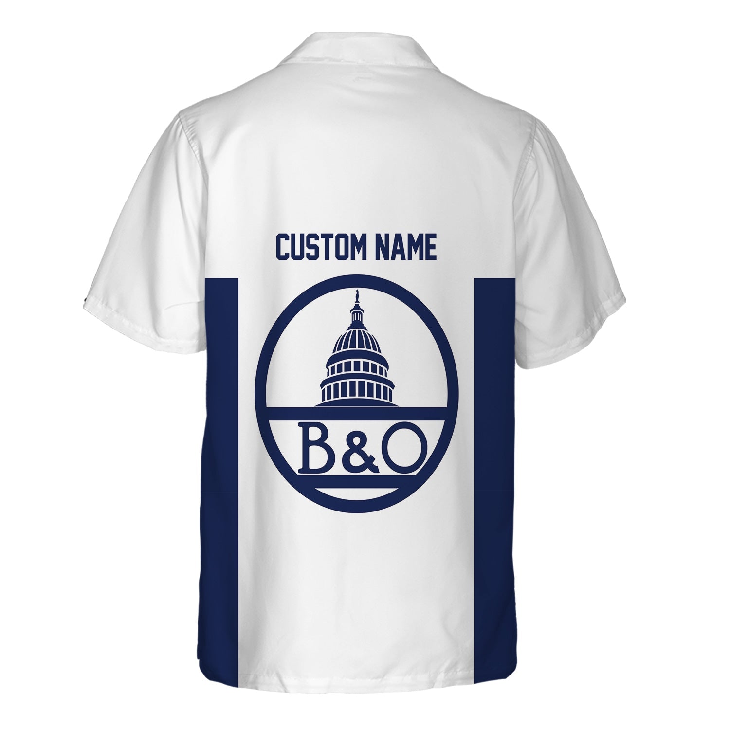 Railspirit Custom Name Baltimore and Ohio Railroad Hawaiian Shirt Yes I Need All Those Train B&O Printed Shirt