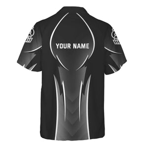 Railspirit Personalized Northern Pacific Railway Hawaiian Shirt Striking Line Style Train Shirt For Locomotive Lovers