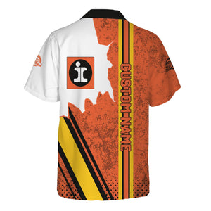 Railspirit Personalized Illinois Central Railroad Hawaiian Shirt All Over Printed Unisex Shirt