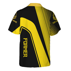 Railspirit Personalized Erie Railroad Hawaiian Shirt Vibrant Striking Style Shirt For Rail Enthusiasts