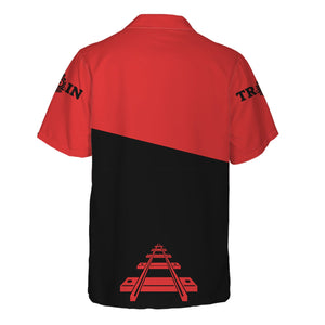 Railspirit Personalized Seaboard Air Line Railroad Hawaiian Shirt One Track Mind DL&W Unisex Train Shirt Gift Idea For Train Lover