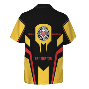 Railspirit Personalized Seaboard Air Line Railroad Hawaiian Shirt Custom Year Railroader Shirt Gift Idea For Train Lover