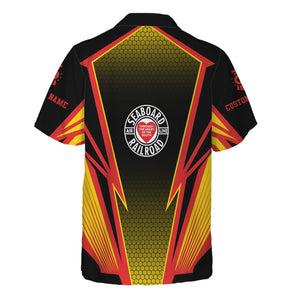 Railspirit Personalized Seaboard Air Line Railroad Hawaiian Shirt Lightning Graphic Style Shirt Gift Idea For Train Lover