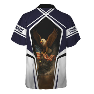 Railspirit Personalized Chessie System Railroad Hawaiian Shirt American Eagle Vintage Train Shirt