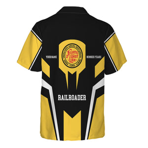 Railspirit Personalized Atlantic Coast Line Railroad Hawaiian Shirt Custom Year Railroader Shirt Gift Idea For Train Lover