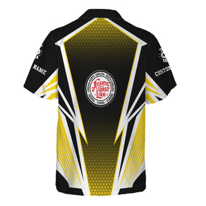 Railspirit Personalized Atlantic Coast Line Railroad Hawaiian Shirt Lightning Graphic Style Shirt Gift Idea For Train Lover