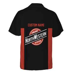 Railspirit Custom Name Chicago and North Western Railway Hawaiian Shirt Yes I Need All Those Train Printed Shirt