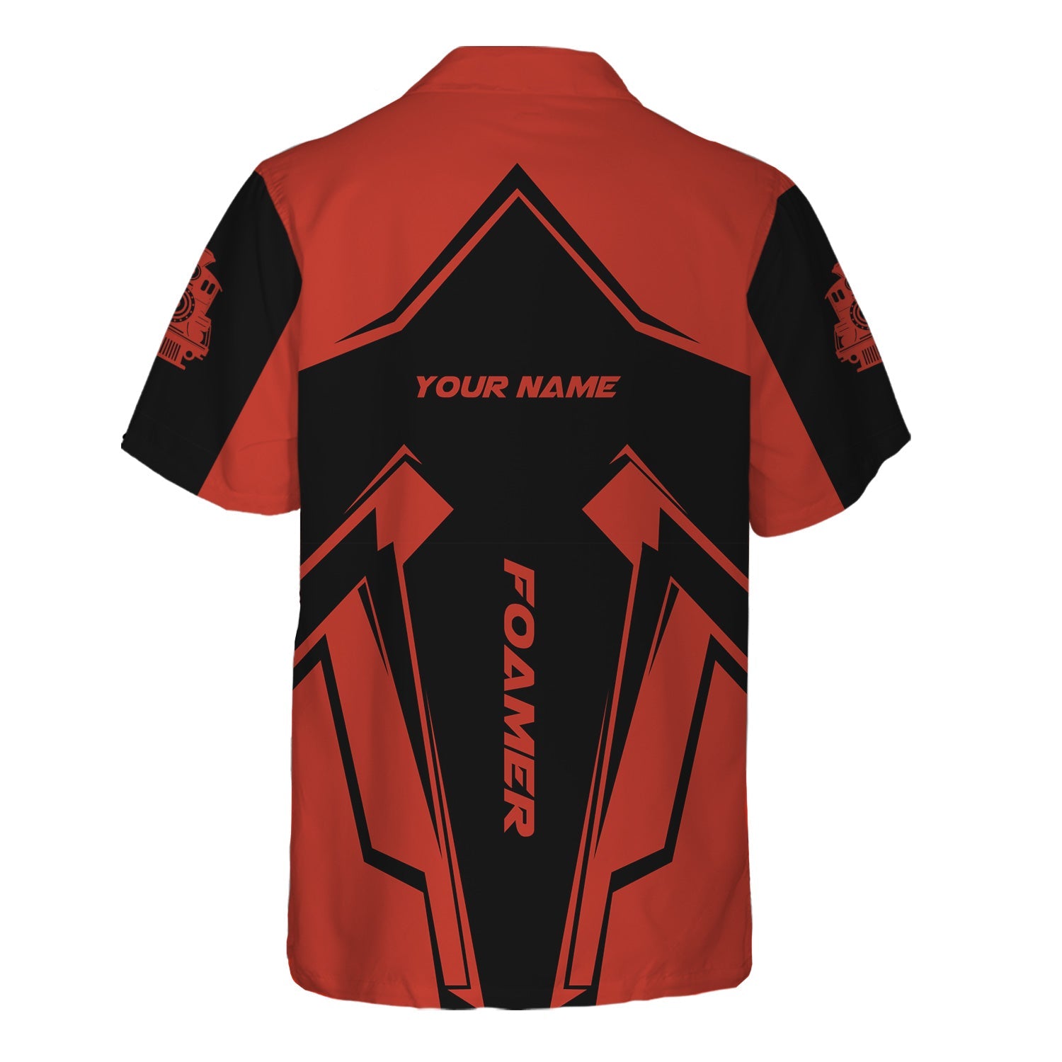 Railspirit Personalized Chicago and North Western Railway Hawaiian Shirt Railway Trainspotter Style Shirt Gift Idea For Foamers