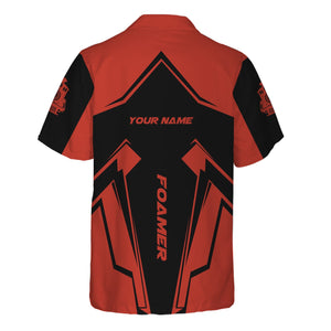 Railspirit Personalized Chicago and North Western Railway Hawaiian Shirt Railway Trainspotter Style Shirt Gift Idea For Foamers