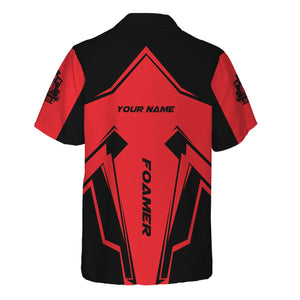 Railspirit Personalized Chicago, Milwaukee, St. Paul and Pacific Railroad Hawaiian Shirt Railway Trainspotter Style Milwaukee Road Shirt