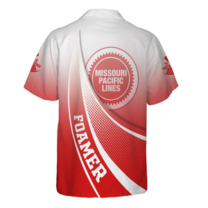 Railspirit Personalized Missouri Pacific Railroad Hawaiian Shirt Railway-Themed Style Shirt Gift Idea For Trainspotter