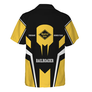 Railspirit Personalized Reading Railroad Hawaiian Shirt Custom Year Railroader Shirt Gift Idea For Train Lover