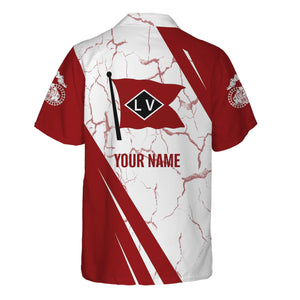 Railspirit Personalized Lehigh Valley Railroad Hawaiian Shirt Crackle Texture Style Shirt For Trackhead