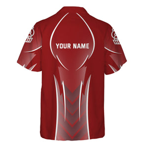 Railspirit Personalized Lehigh Valley Railroad Hawaiian Shirt Striking Line Style Train Shirt For Locomotive Lovers