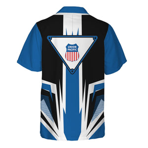Railspirit Union Pacific Railroad Hawaiian Shirt Bold Graphic Style Big Boy All Over Printed Shirt