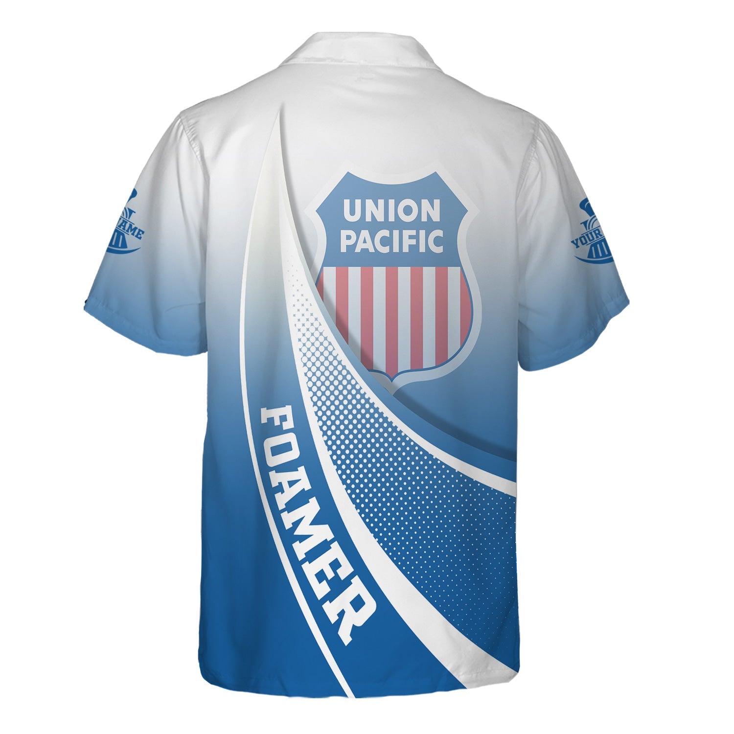 Railspirit Personalized Union Pacific Railroad Hawaiian Shirt Railway-Themed Style Big Boy Shirt Gift Idea For Trainspotter