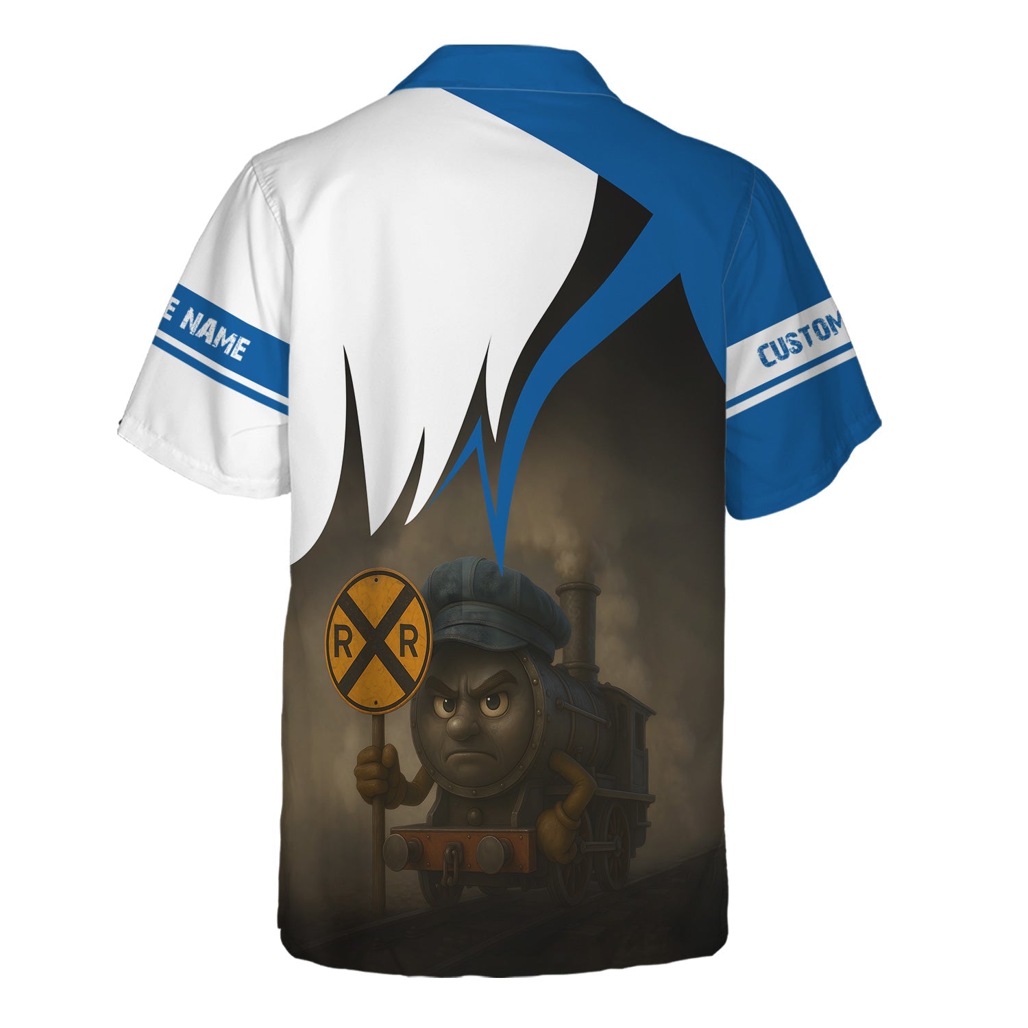 Railspirit Personalized Union Pacific Railroad Hawaiian Shirt Angry Train Big Boy Hawaiian Shirt Gift Idea For Train Lover