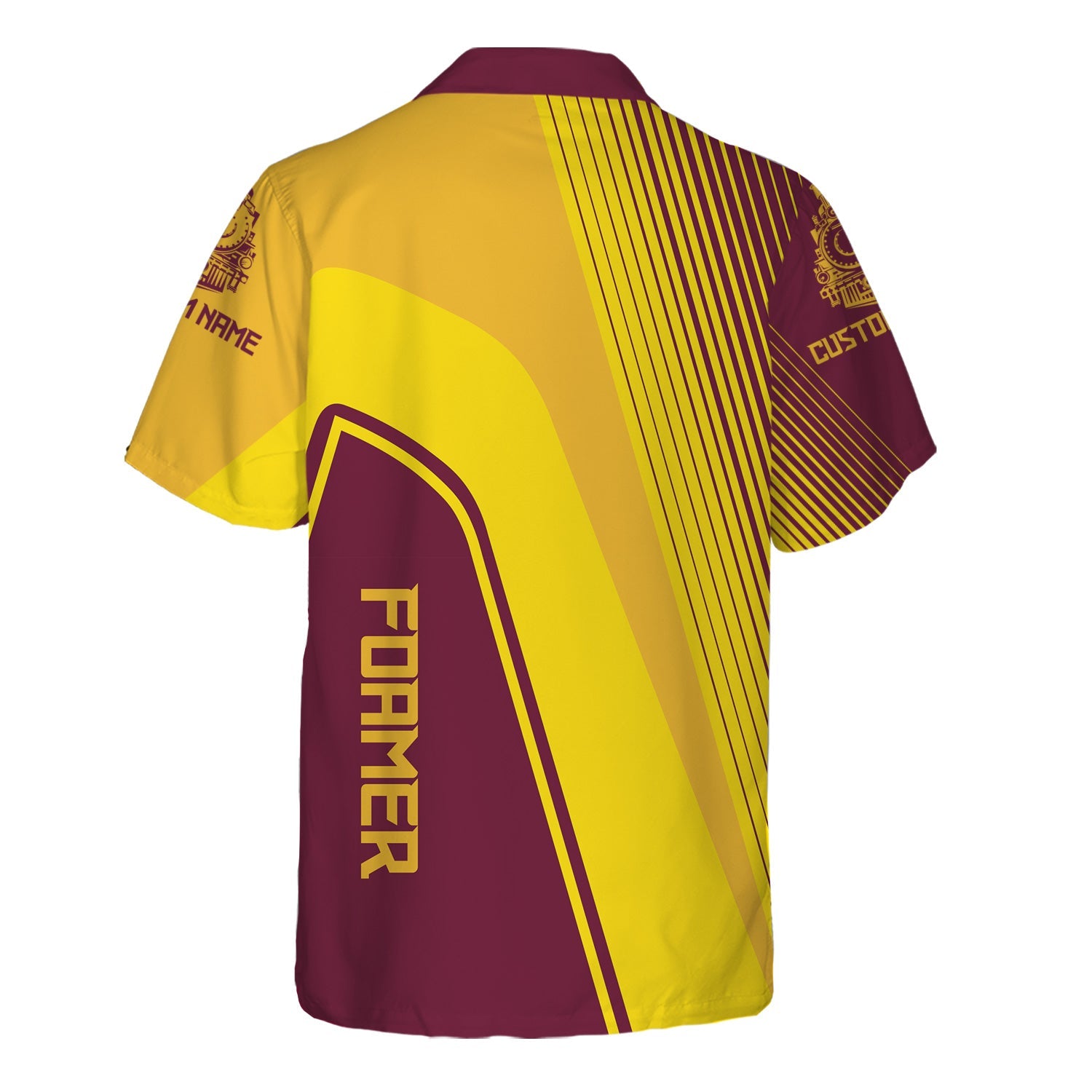 Railspirit Personalized Boston and Maine Railroad Hawaiian Shirt Vibrant Striking Style Shirt For Rail Enthusiasts