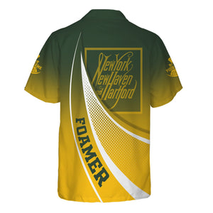 Railspirit Personalized New York, New Haven and Hartford Railroad Hawaiian Shirt Railway-Themed Style New Haven Railroad Shirt Gift For Trainspotter