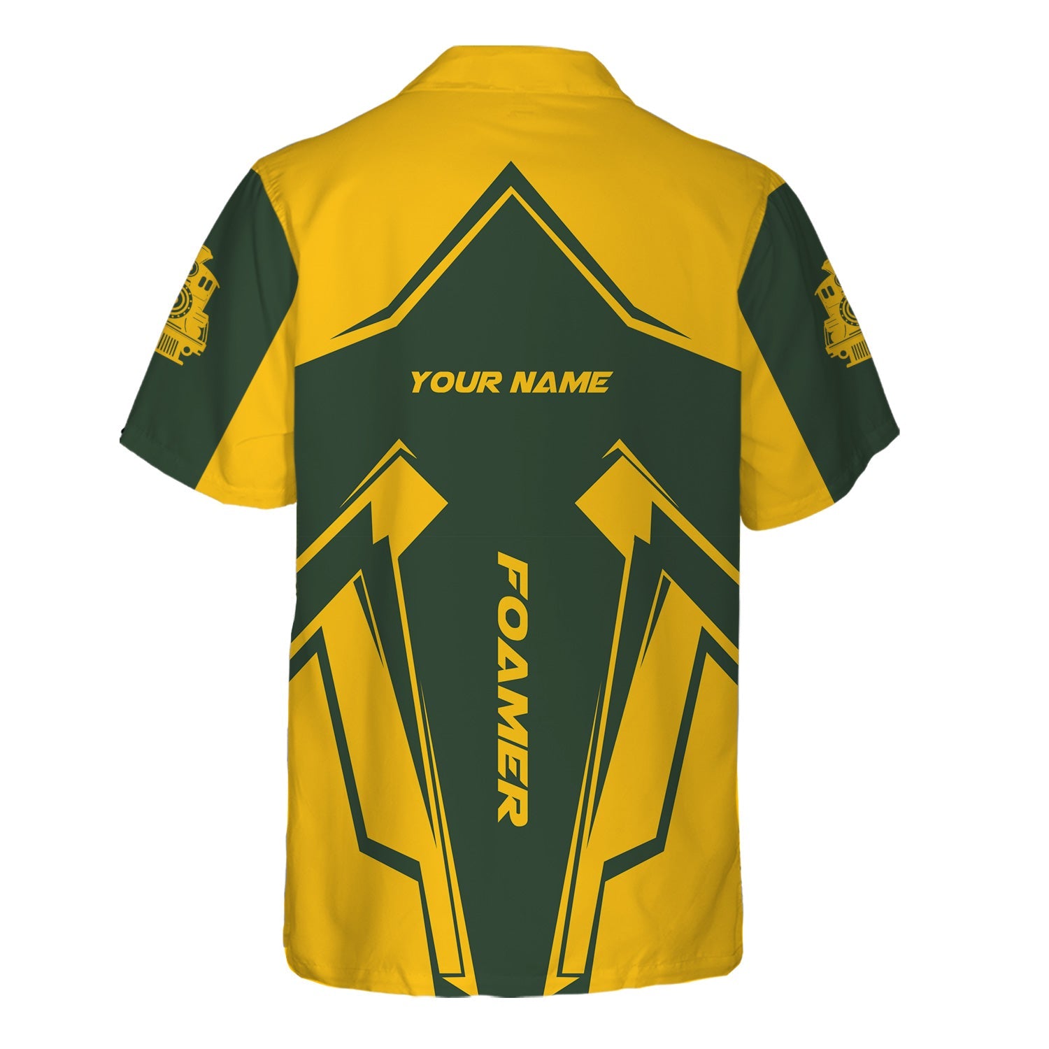 Railspirit Personalized New York, New Haven and Hartford Railroad Hawaiian Shirt Railway Trainspotter Style New Haven Railroad Shirt