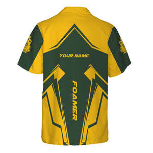 Railspirit Personalized New York, New Haven and Hartford Railroad Hawaiian Shirt Railway Trainspotter Style New Haven Railroad Shirt