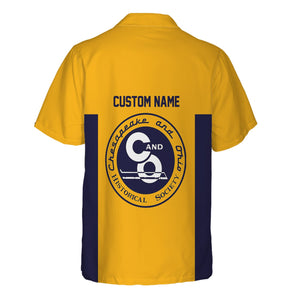 Railspirit Custom Name Chesapeake and Ohio Railway Hawaiian Shirt Yes I Need All Those Train C&O Printed Shirt