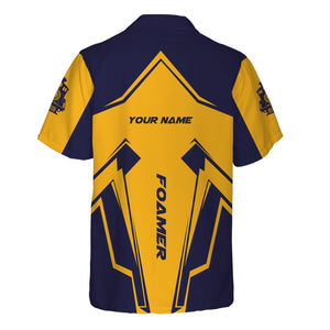 Railspirit Personalized Chesapeake and Ohio Railway Hawaiian Shirt Railway Trainspotter Style C&O Shirt Gift Idea For Foamers