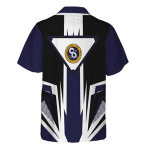 Railspirit Chesapeake and Ohio Railway Hawaiian Shirt Bold Graphic Style C&O All Over Printed Shirt