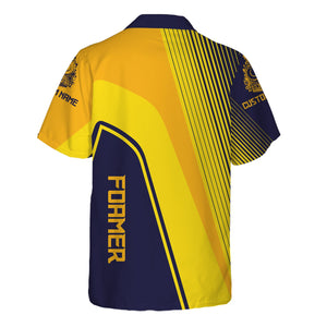 Railspirit Personalized Chesapeake and Ohio Railway Hawaiian Shirt Vibrant Striking Style C&O Shirt For Rail Enthusiasts