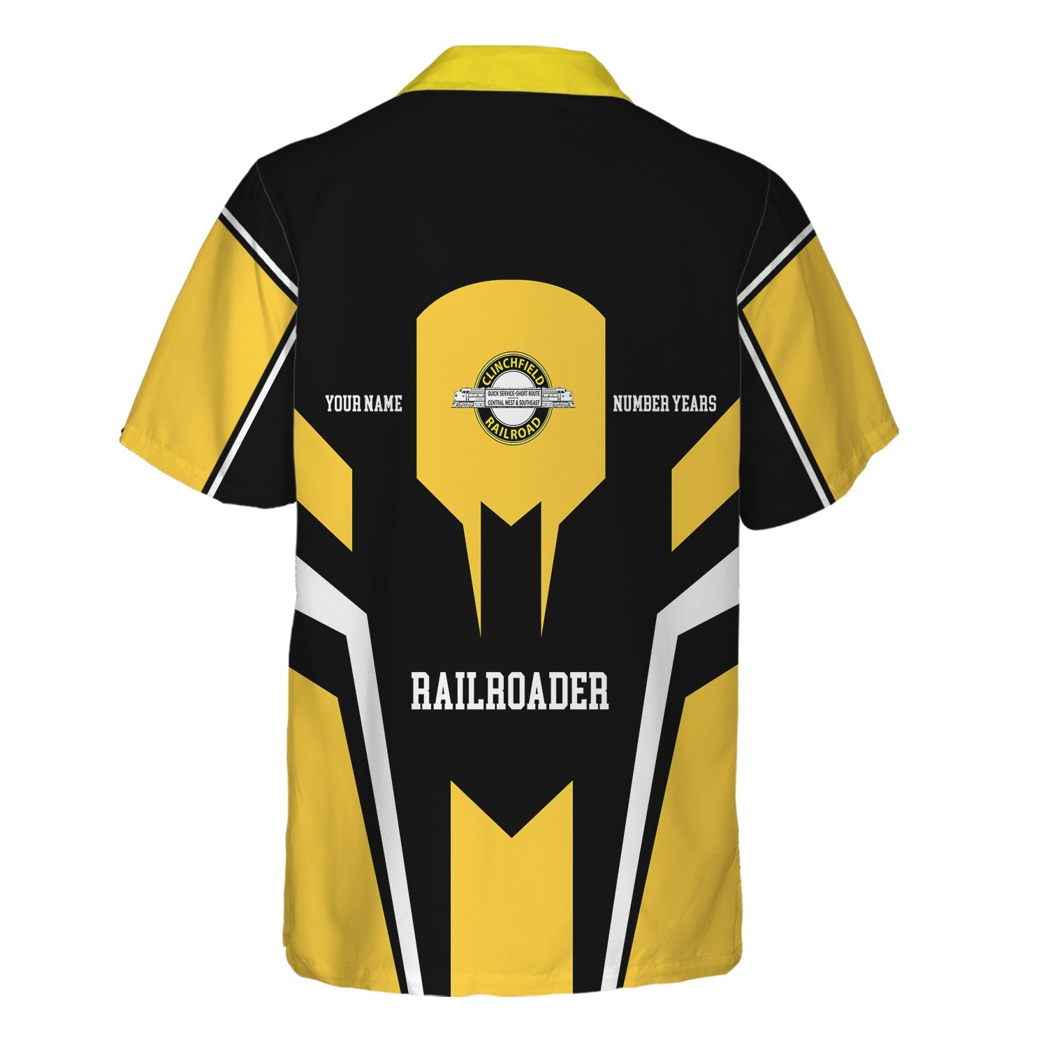 Railspirit Personalized Clinchfield Railroad Hawaiian Shirt Custom Year Railroader Shirt Gift Idea For Train Lover