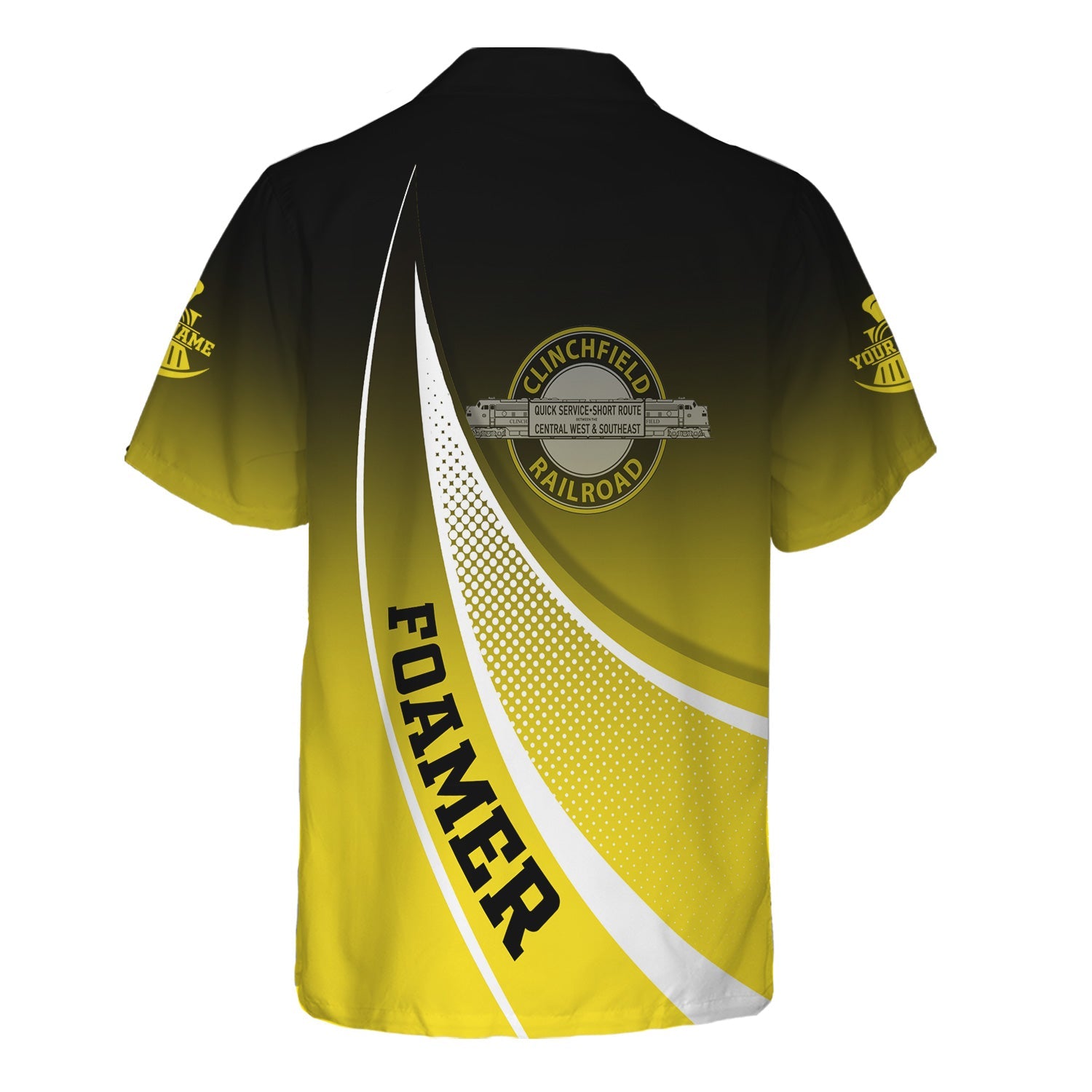 Railspirit Personalized Clinchfield Railroad Hawaiian Shirt Railway-Themed Style Shirt Gift Idea For Trainspotter