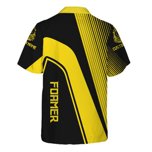 Railspirit Personalized Clinchfield Railroad Hawaiian Shirt Vibrant Striking Style Shirt For Rail Enthusiasts