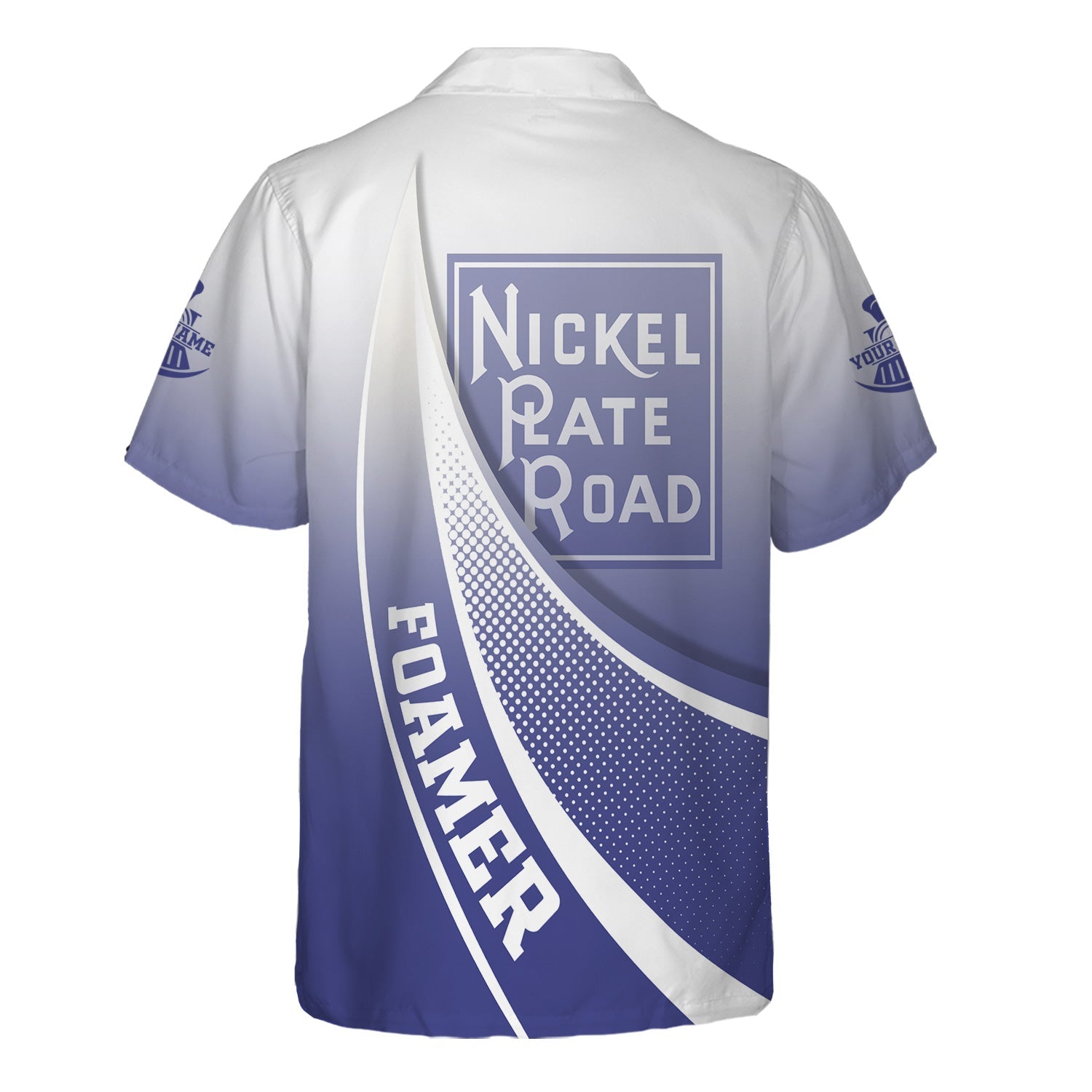 Railspirit Personalized New York, Chicago and St. Louis Railroad Hawaiian Shirt Railway-Themed Style Nickel Plate Road Shirt Gift For Trainspotter