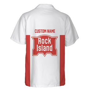 Railspirit Custom Name Chicago, Rock Island and Pacific Railroad Hawaiian Shirt Yes I Need All Those Train Rock Island Railroad Printed Shirt