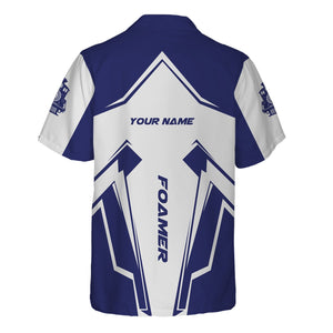 Railspirit Personalized B&O Great States Railroad Hawaiian Shirt Railway Trainspotter Style Shirt Gift Idea For Foamers