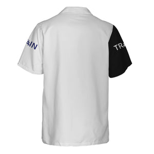 Railspirit Custom Name B&O Great States Railroad Hawaiian Shirt Railroad Crossing Sign Printed Train Shirt