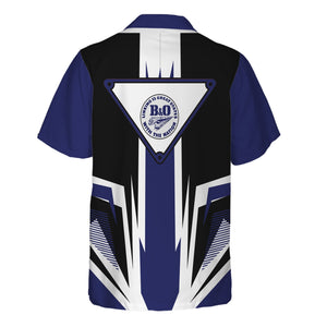 Railspirit B&O Great States Railroad Hawaiian Shirt Bold Graphic Style All Over Printed Shirt